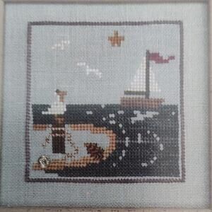 Bent Creek Snapperland The Beach Sailboat Dock Pelican Cross Stitch Pattern